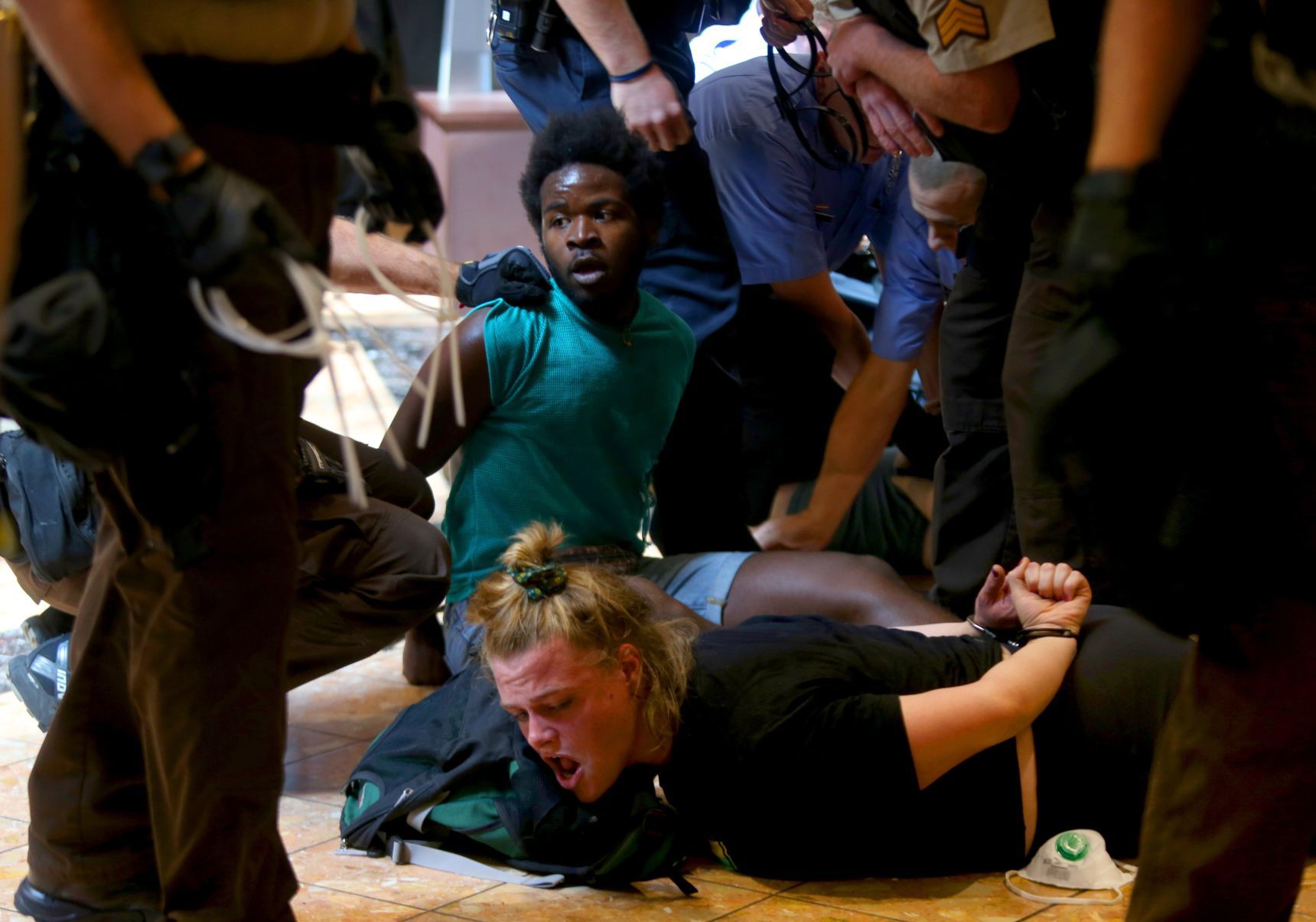 Protests at Galleria lead to arrests